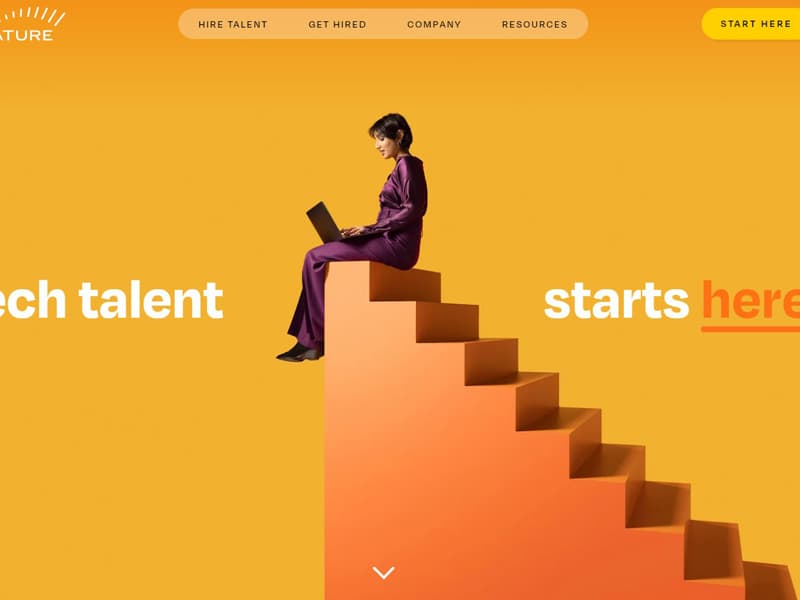 Revature screenshot of website home page in 2023